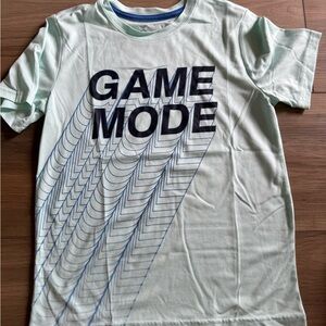 Mint Graphic Tee with 'Game Mode' Design